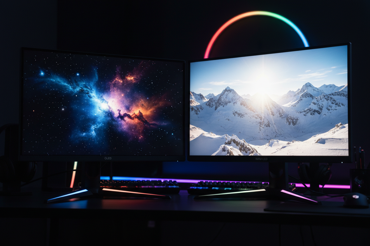 QD-OLED vs Mini-LED Gaming Monitors 2026: Which Display Technology Wins?