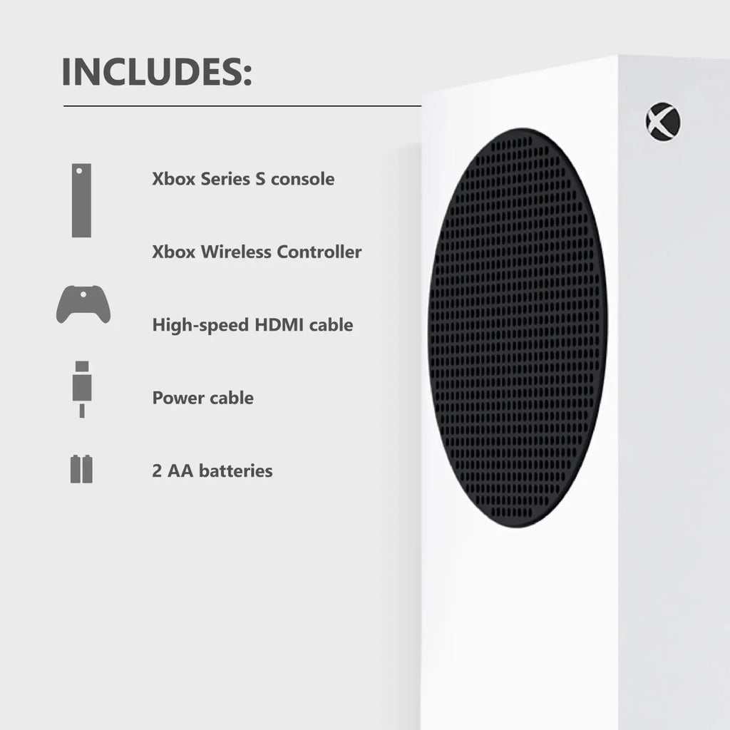Microsoft Xbox Series S 512GB — All-Digital Gaming Console | 1440p | 120fps | White