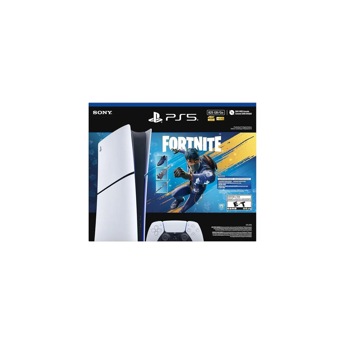Sony PS5 Digital Edition 825GB — Fortnite Flowering Chaos Bundle