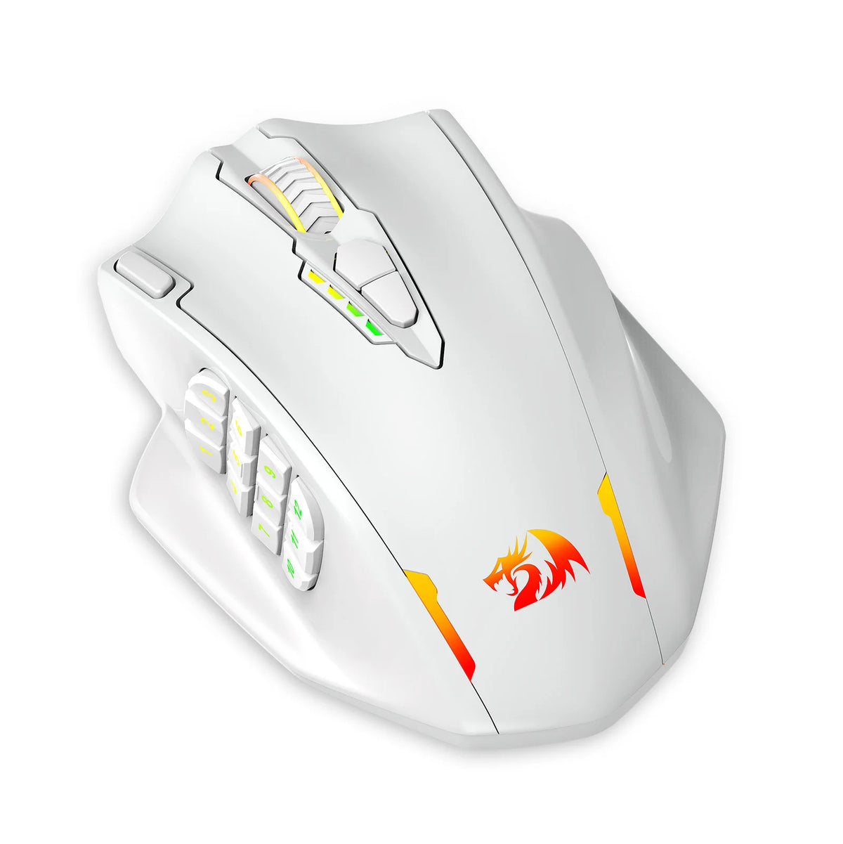 Redragon M913 Impact Elite Wireless Gaming Mouse — 16000 DPI | 16 Buttons | RGB | Black & White