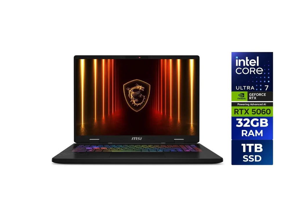 MSI Crosshair A16 Gaming Laptop — 16" QHD 240Hz | Intel Core | RTX Series | Wi-Fi 7