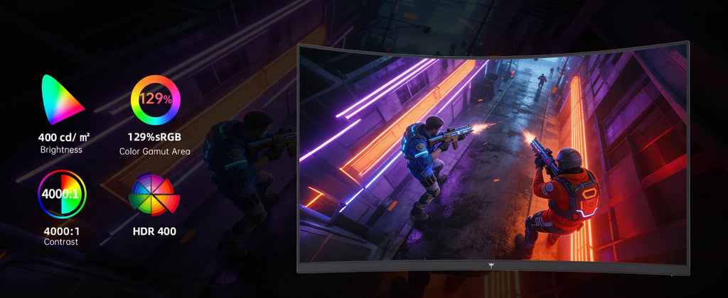 KTC H27S5C 27" Curved Gaming Monitor — 1080p 165Hz | VA Panel | FreeSync | HDMI & DP
