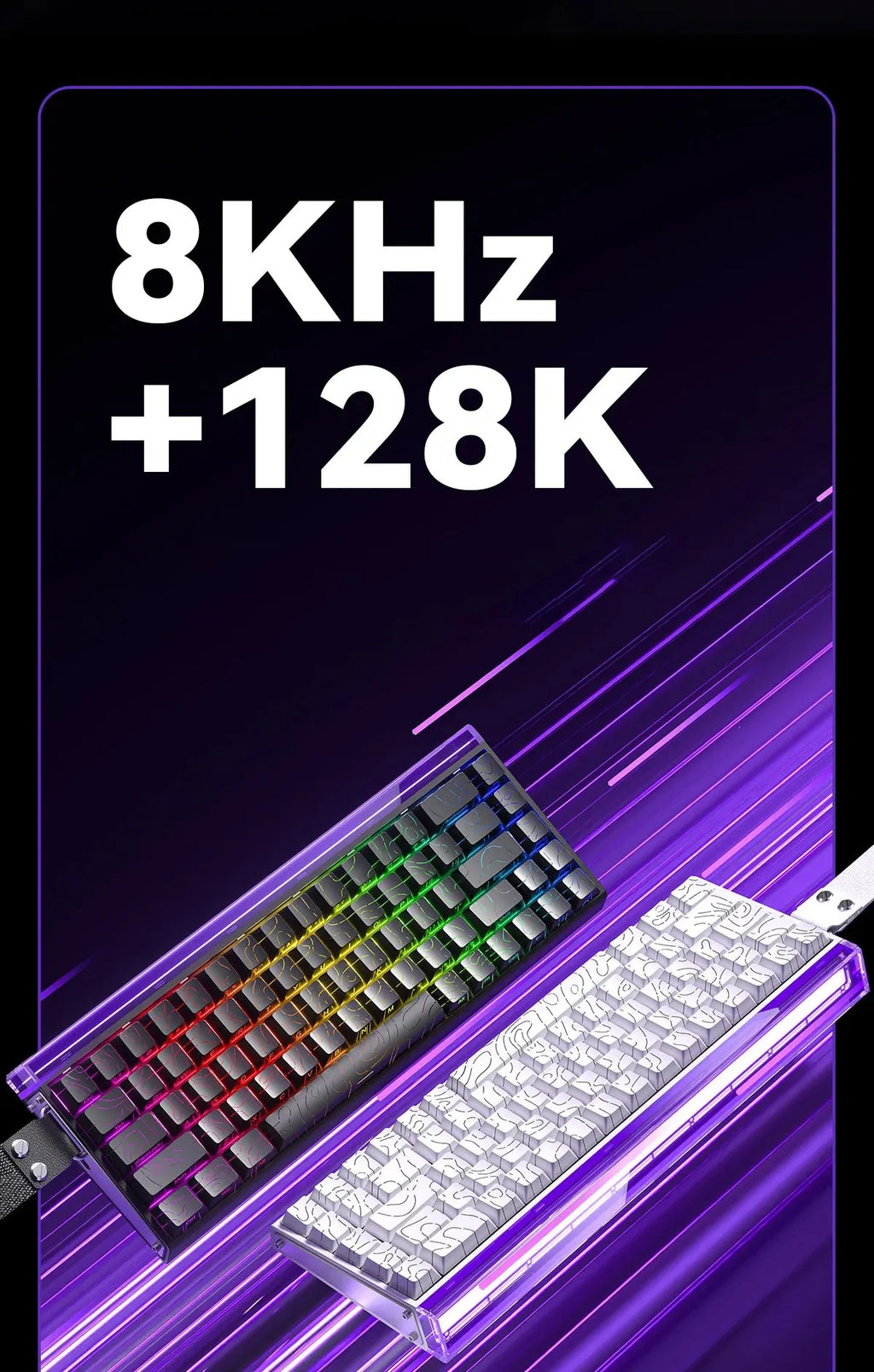 AULA HERO 68HE Gaming Keyboard — Hall Effect Magnetic Switches | Rapid Trigger | 8K Polling | RGB | 65%