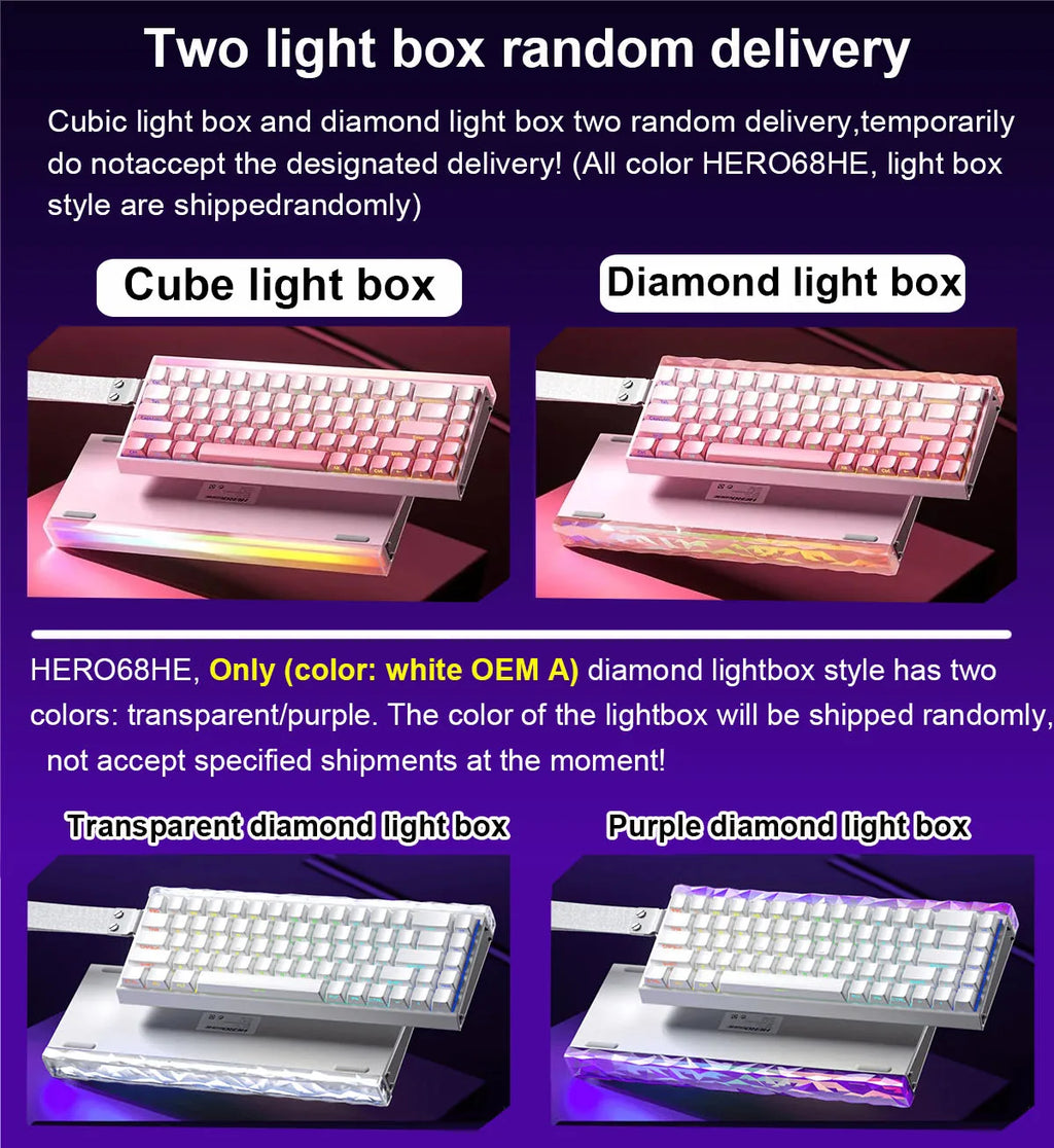 AULA HERO 68HE Gaming Keyboard — Hall Effect Magnetic Switches | Rapid Trigger | 8K Polling | RGB | 65%