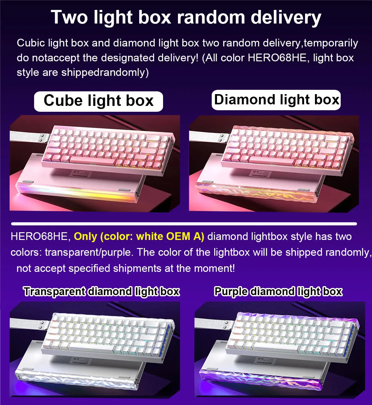 AULA HERO 68HE Gaming Keyboard — Hall Effect Magnetic Switches | Rapid Trigger | 8K Polling | RGB | 65%