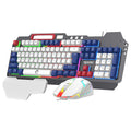 T16 Gaming Keyboard & Mouse Combo — RGB Backlit | Metal Build | Palm Rest | 6-Key Rainbow Mouse