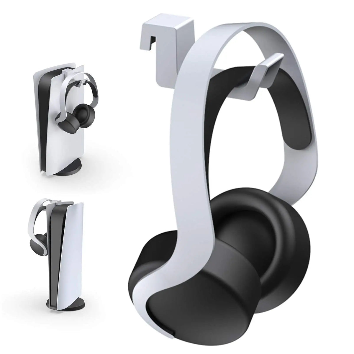 PS5 Headset Hanger — Minimalist Headphone Holder with Support Bar for PlayStation 5