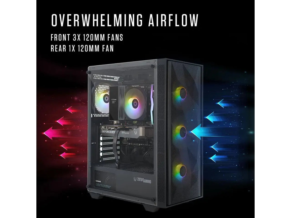 Zotac GAMING MEK AI Gaming Desktop — RTX 5060 | AMD Ryzen 5 5500 | 16GB DDR4 | 1TB NVMe | Wi-Fi 6E | Windows 11