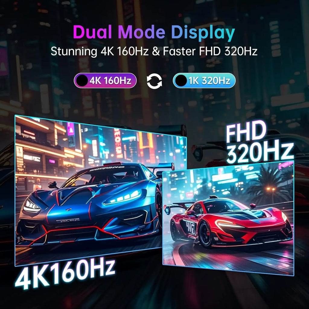 Dough Spectrum 27" IPS Gaming Monitor — 4K 144Hz | HDR | USB-C | Black