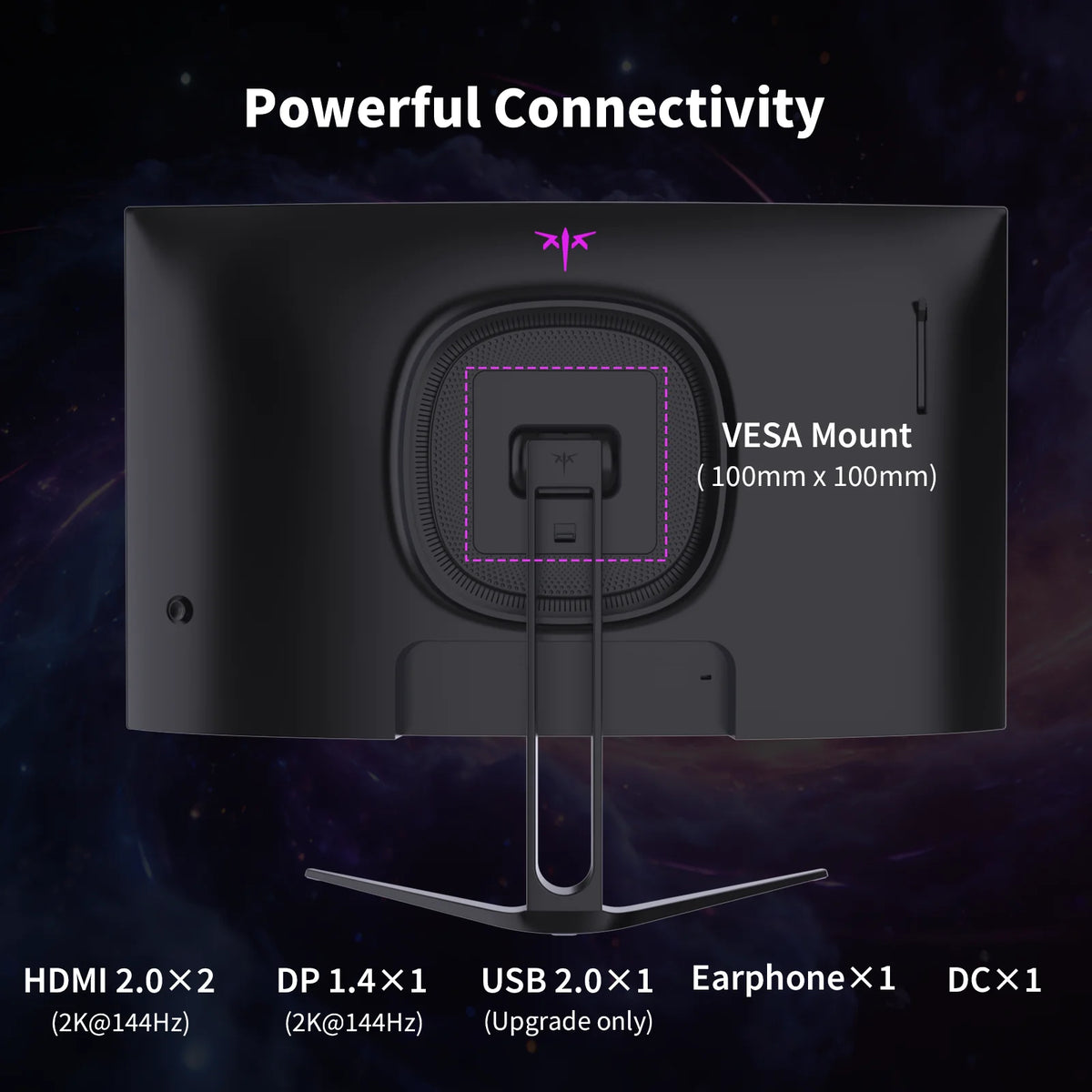 KTC H27S5C 27" Curved Gaming Monitor — 1080p 165Hz | VA Panel | FreeSync | HDMI & DP