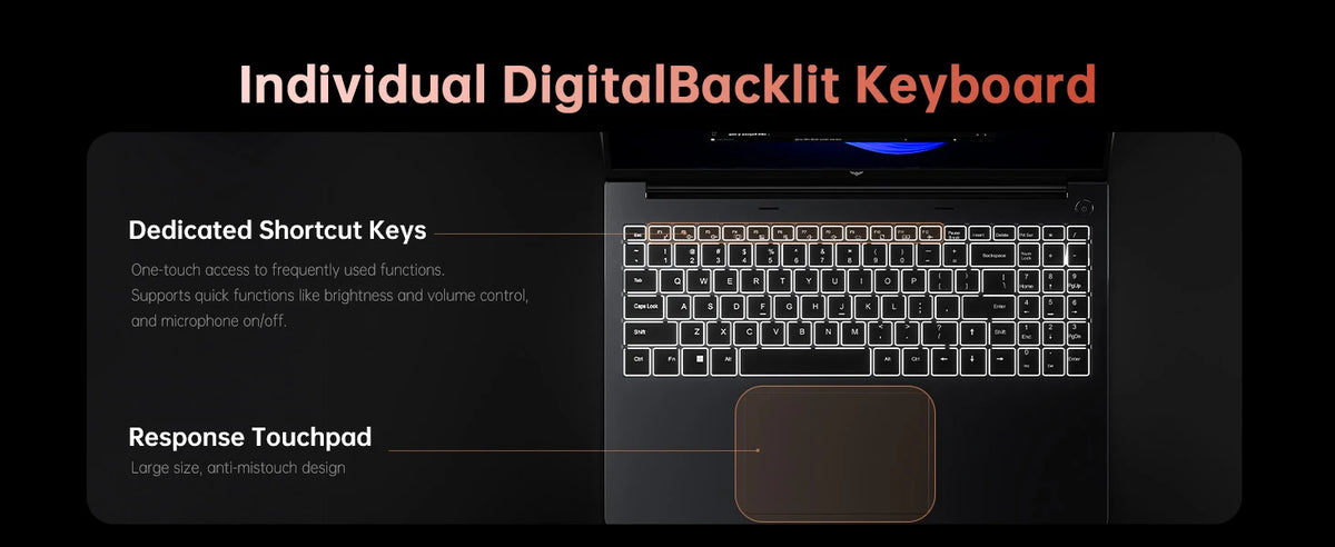 ACEMAGIC 16" Gaming Laptop — AMD Ryzen 9 6900HX | 16GB LPDDR5 | 512GB SSD | FHD | Windows 11 Pro