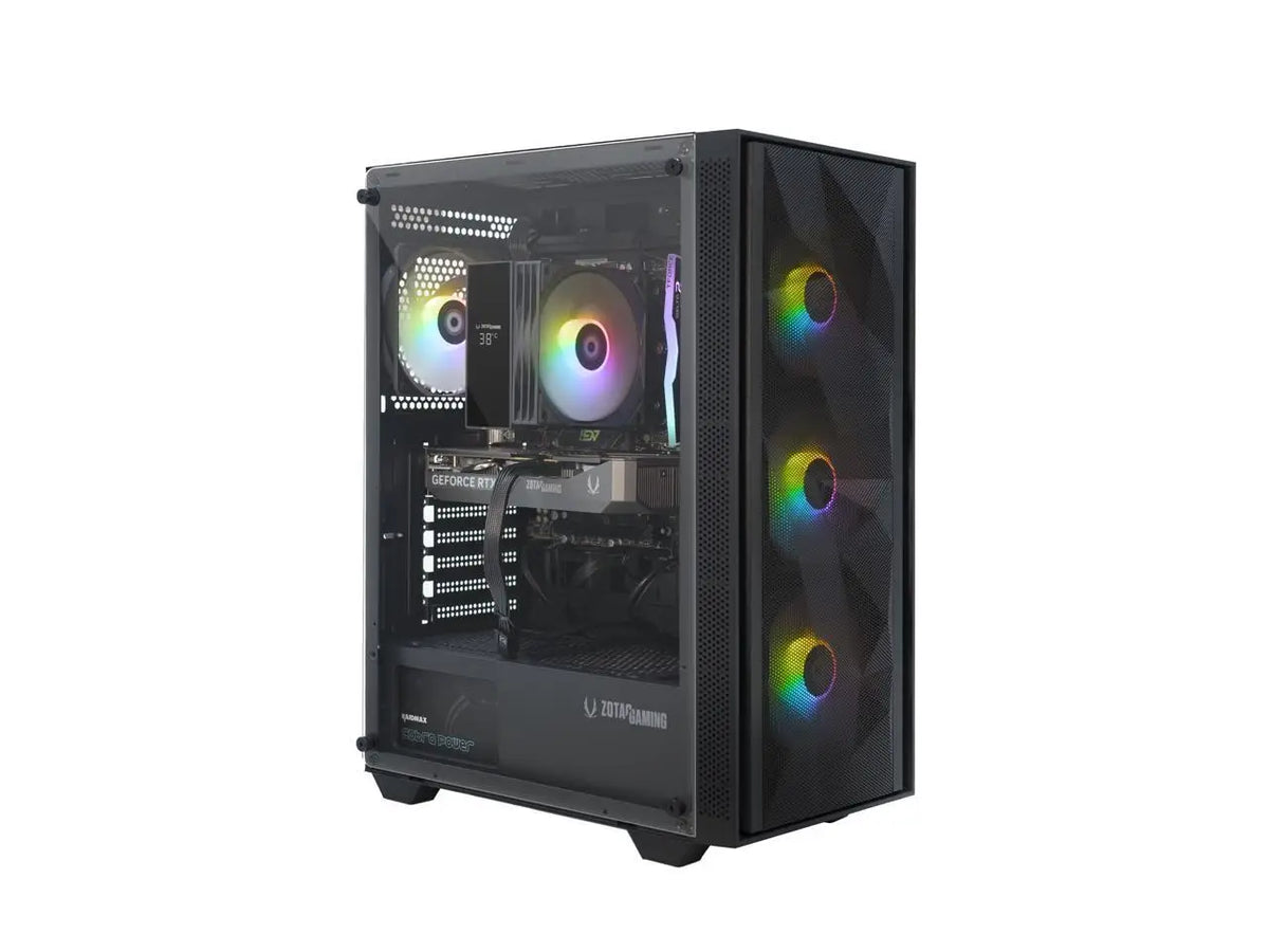 Zotac GAMING MEK AI Gaming Desktop — RTX 5060 | AMD Ryzen 5 5500 | 16GB DDR4 | 1TB NVMe | Wi-Fi 6E | Windows 11