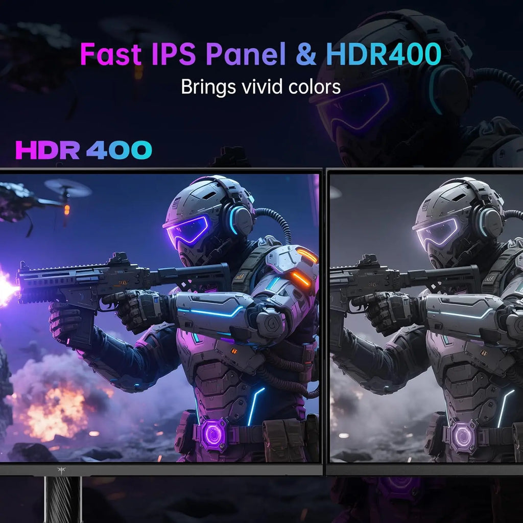 Dough Spectrum 27" IPS Gaming Monitor — 4K 144Hz | HDR | USB-C | Black