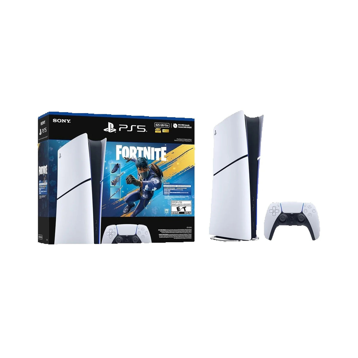 Sony PS5 Digital Edition 825GB — Fortnite Flowering Chaos Bundle