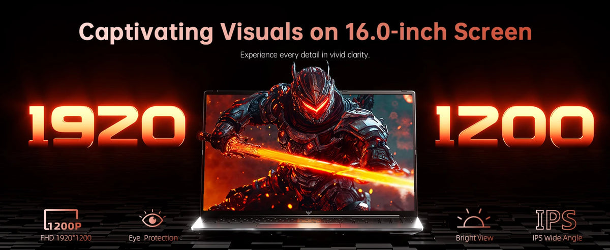 ACEMAGIC 16" Gaming Laptop — AMD Ryzen 9 6900HX | 16GB LPDDR5 | 512GB SSD | FHD | Windows 11 Pro