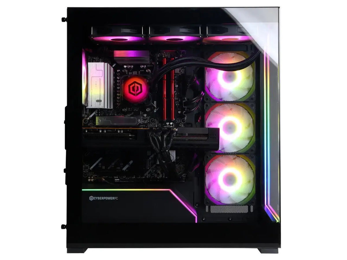 CyberPowerPC Gaming Desktop — AMD Ryzen 7 9800X3D | RX 9070 XT | 32GB DDR5 | 2TB NVMe SSD | Windows 11