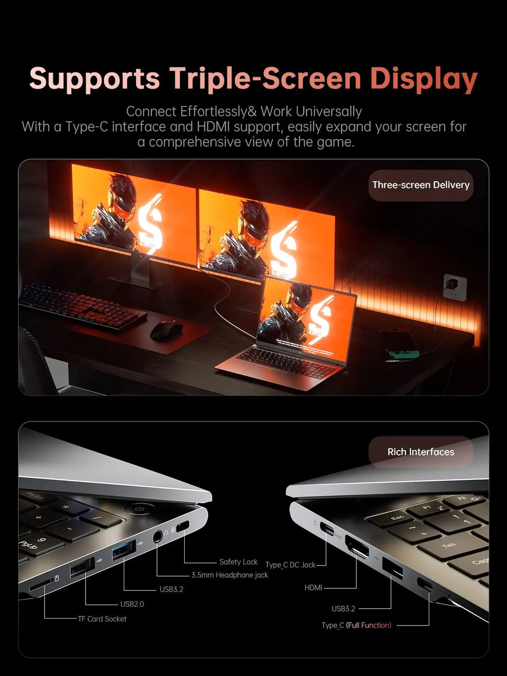 ACEMAGIC 16" Gaming Laptop — AMD Ryzen 9 6900HX | 16GB LPDDR5 | 512GB SSD | FHD | Windows 11 Pro