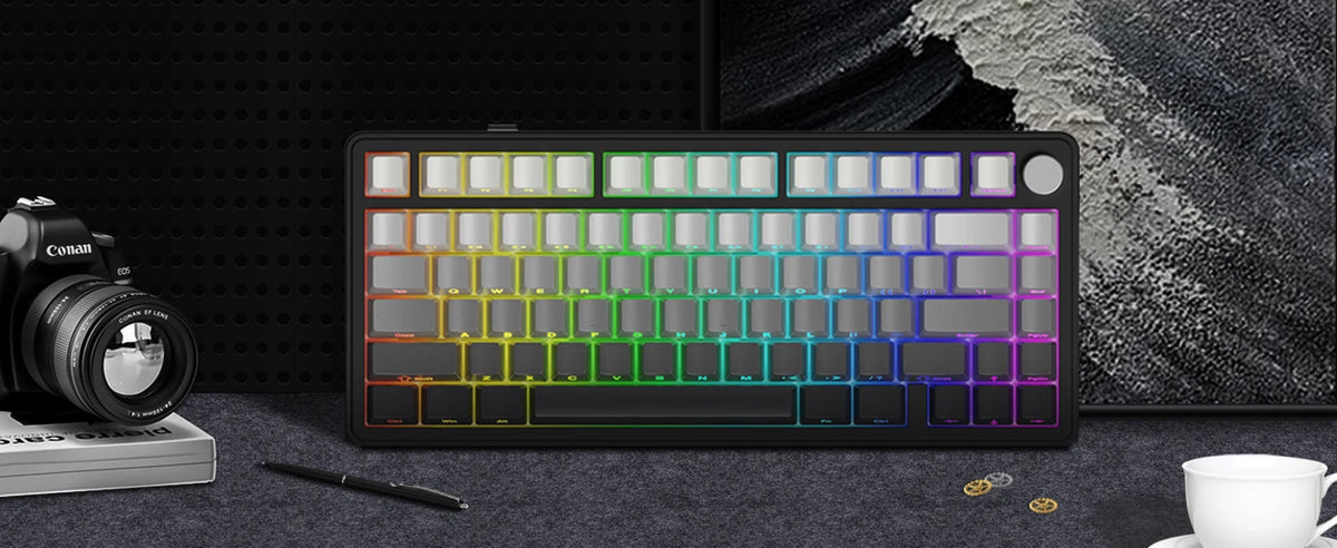 Attack Shark X85 Wireless Mechanical Gaming Keyboard — 75% Layout | Hot-Swap | Knob | PBT Keycaps