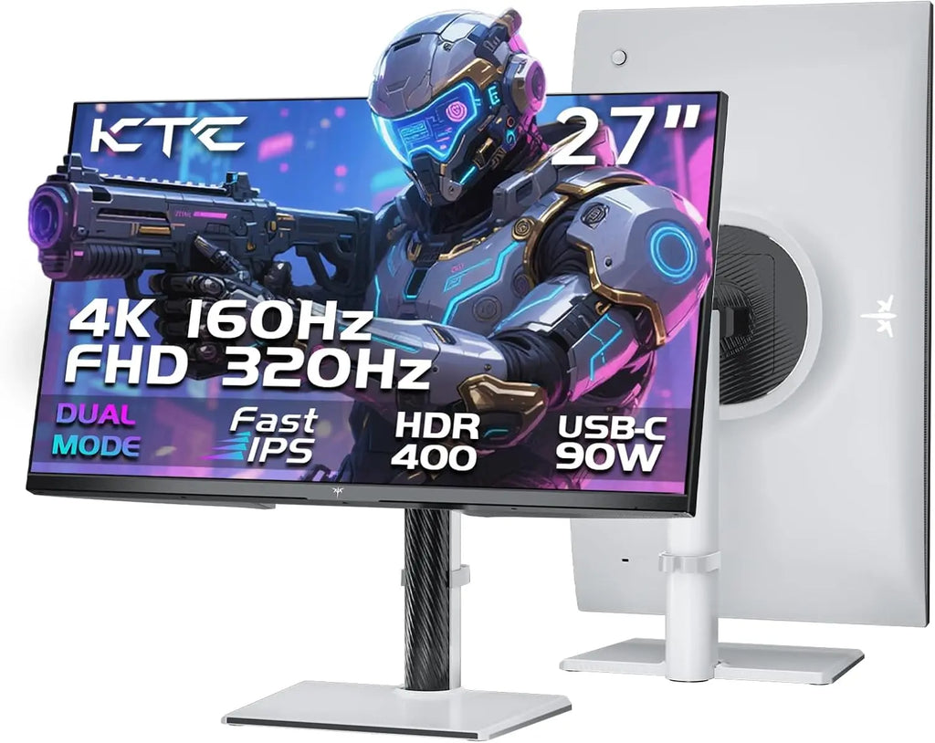 Dough Spectrum 27" IPS Gaming Monitor — 4K 144Hz | HDR | USB-C | Black