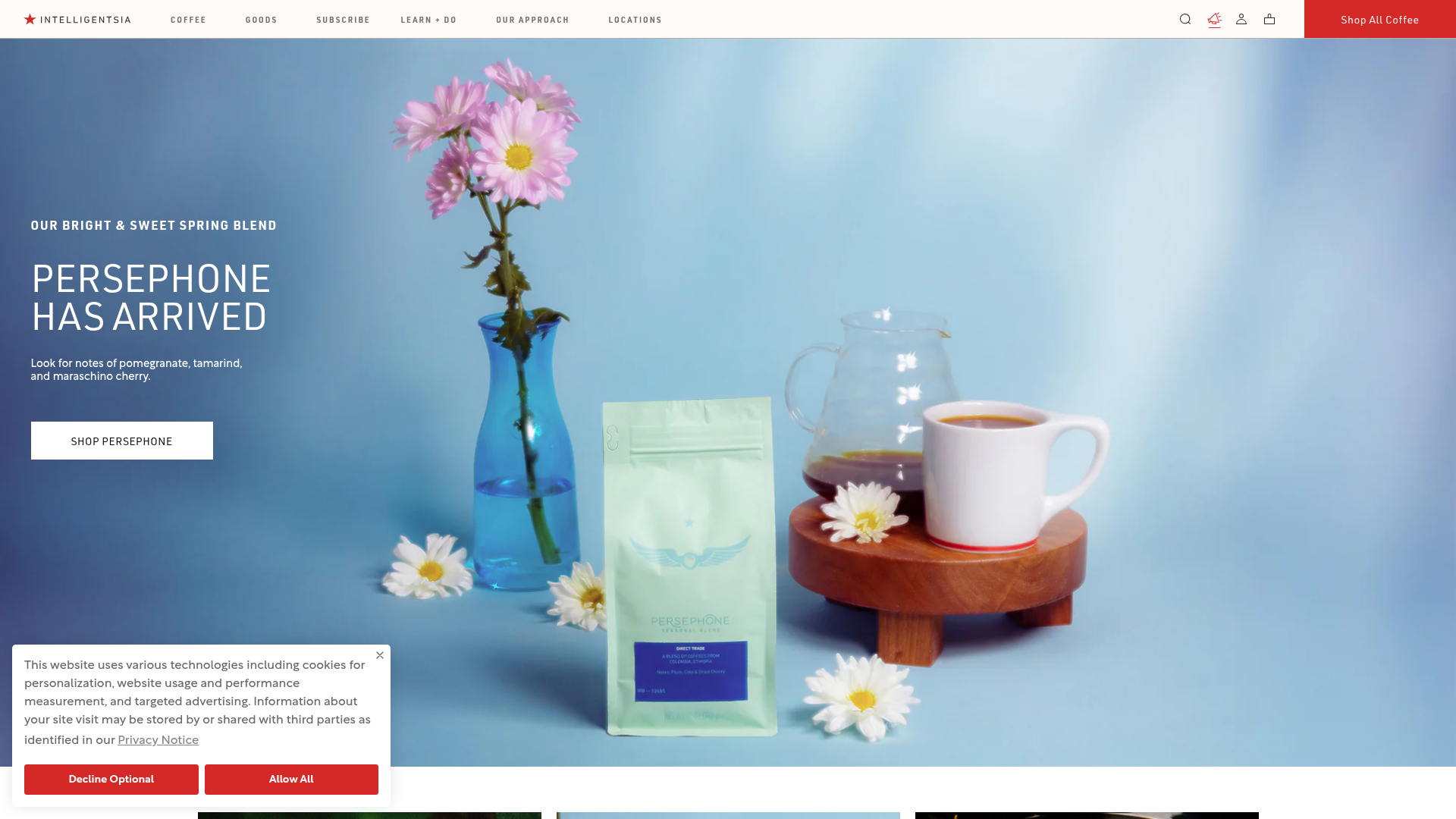 4. Intelligentsia Coffee Homepage