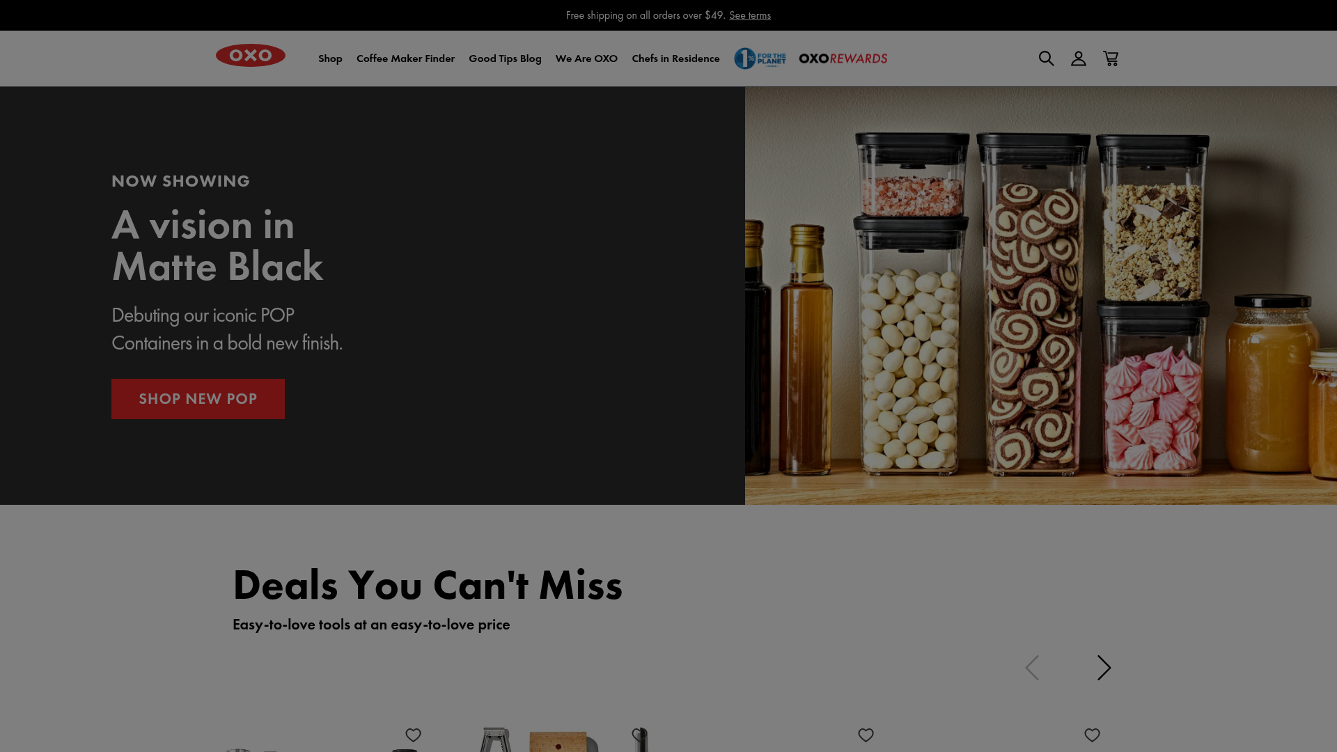 3. OXO Brew Homepage